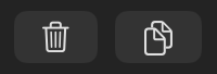 PowerPic's footer buttons to copy visible canvas into the clipboard, or discard it